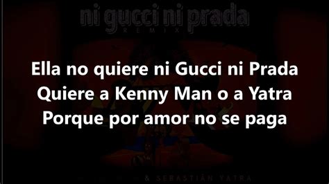 ni gucci ni prada letra remix|ni gucci lyrics.